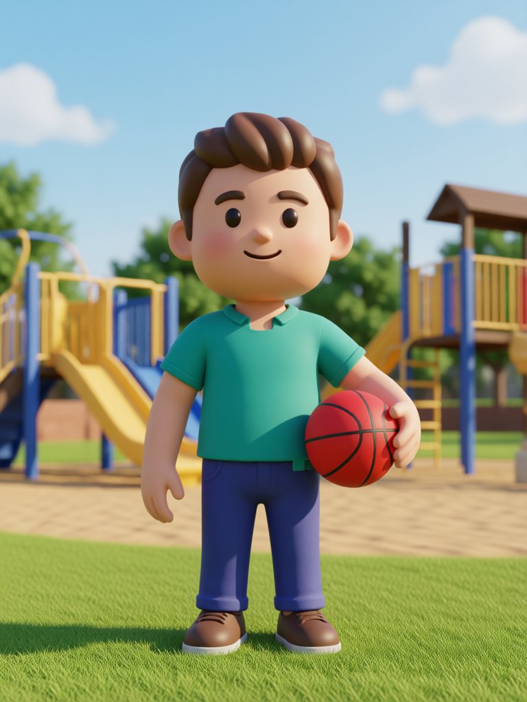 basketball 情景插画