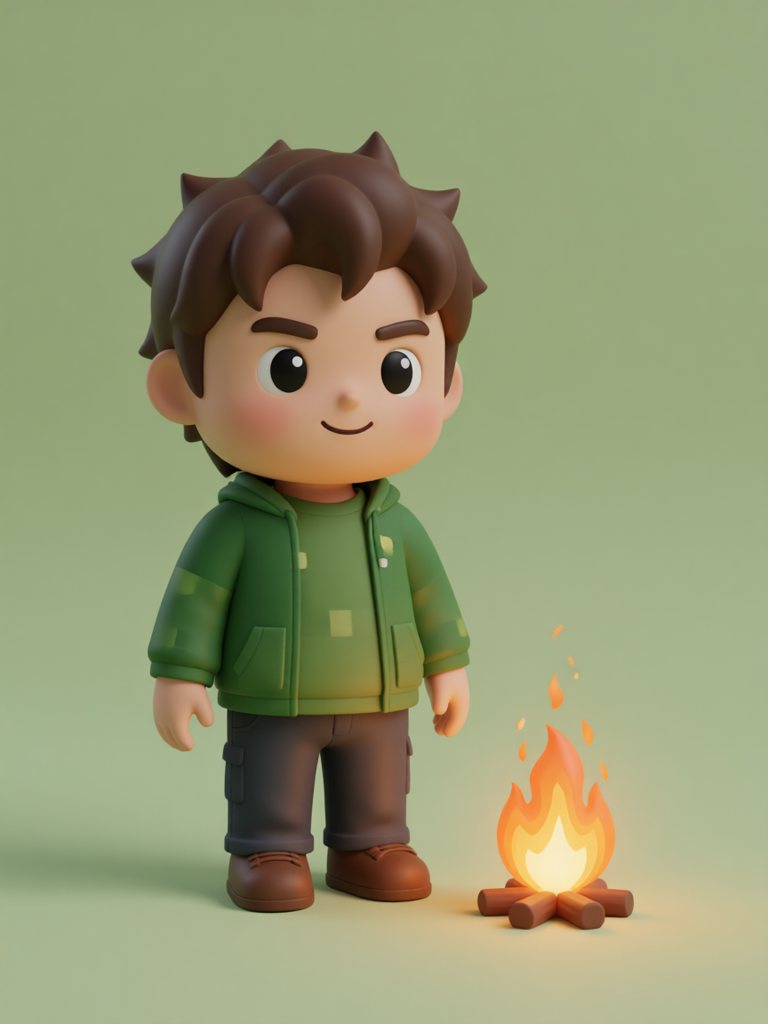 burn 情景插画