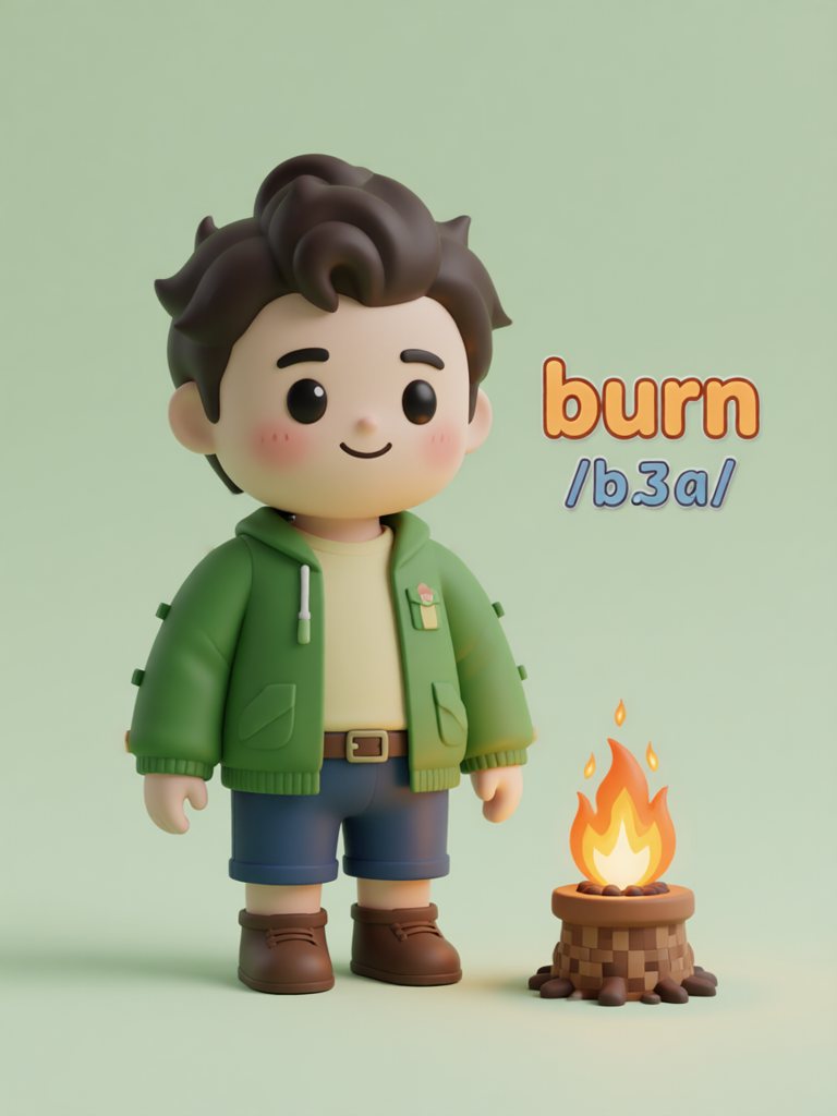 burn 插画