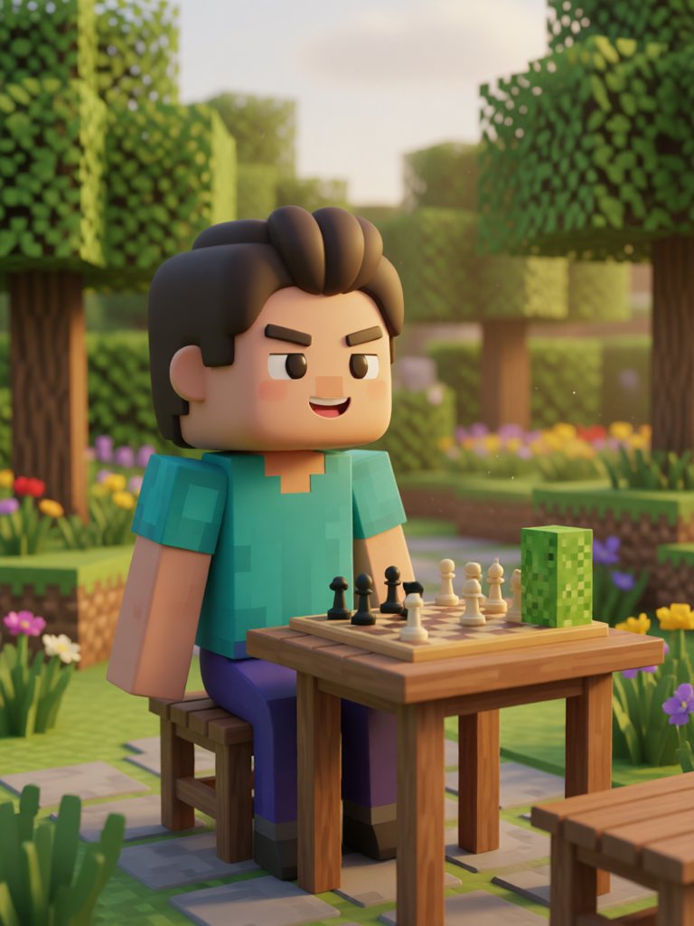 chess 情景插画