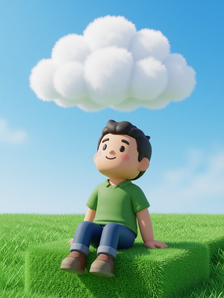 cloud 情景插画