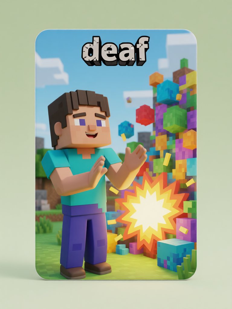 deaf 插画