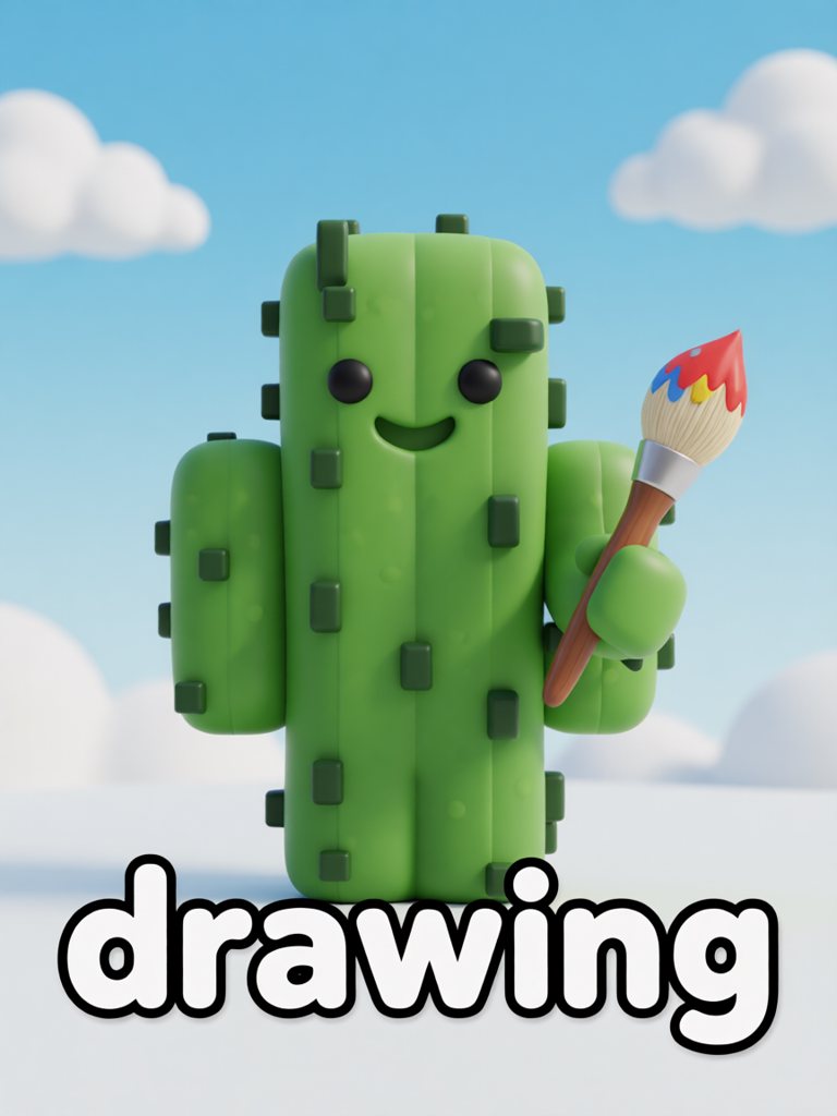 drawing 单词卡插画