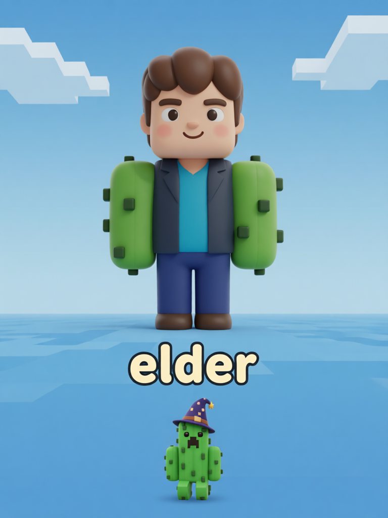 elder 插画