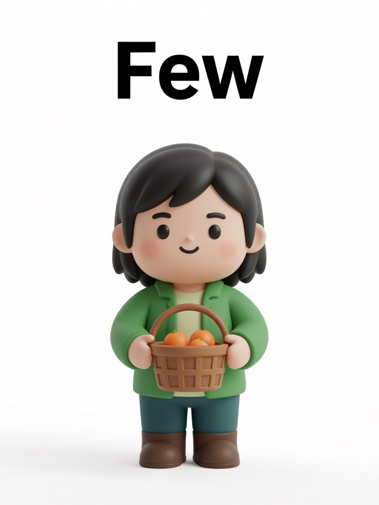 few 单词卡插画