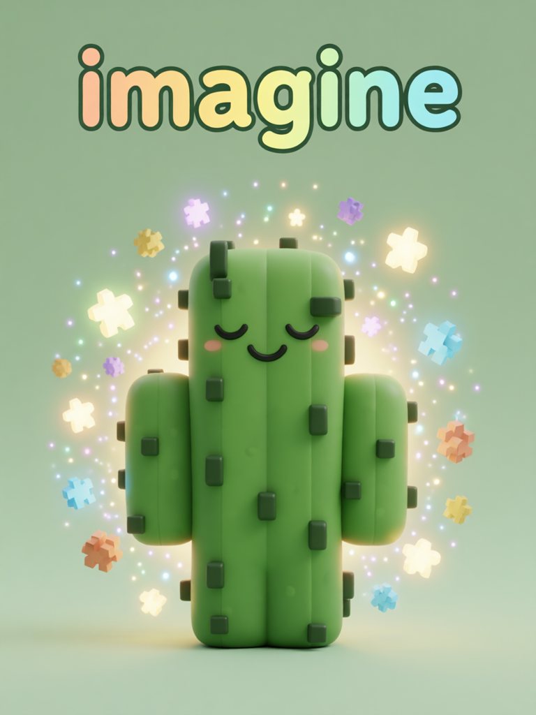 imagine 单词卡插画