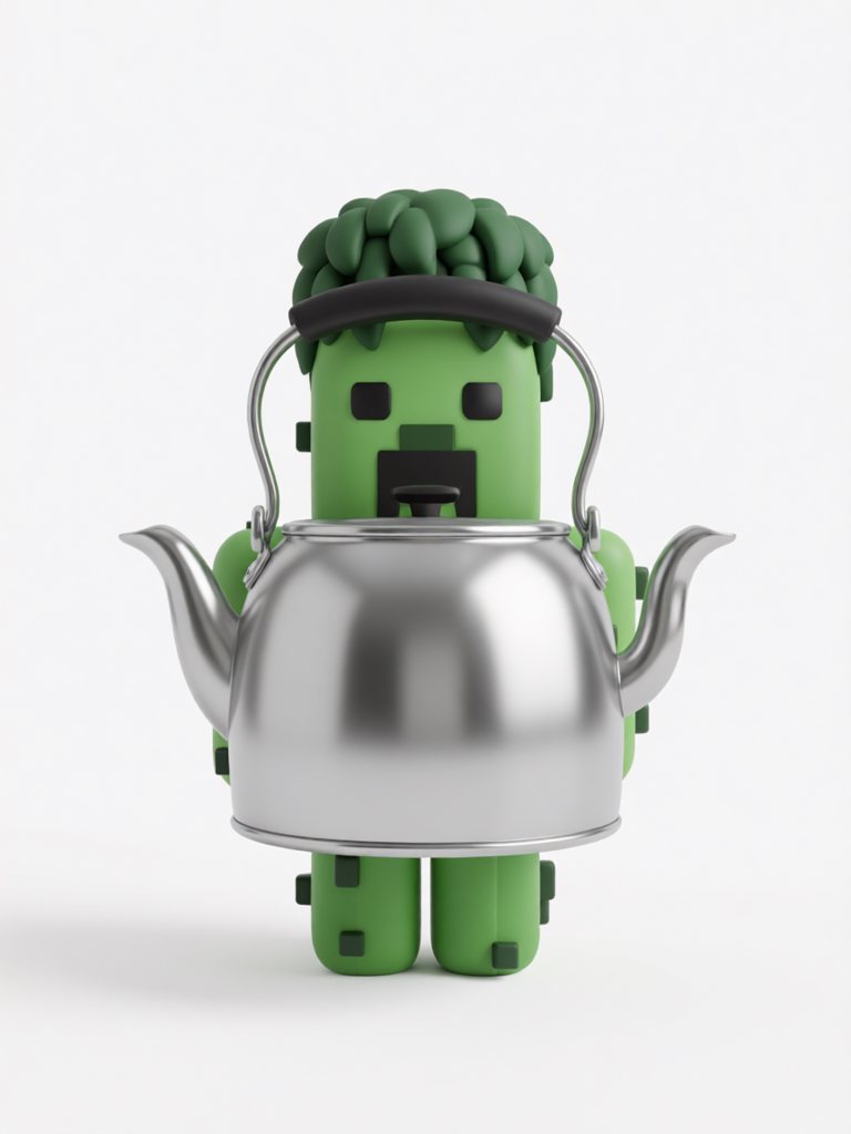 kettle 单词卡插画