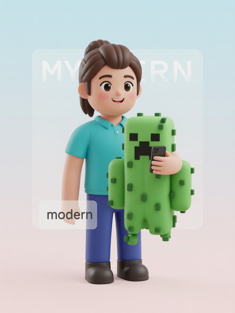 modern 单词卡插画