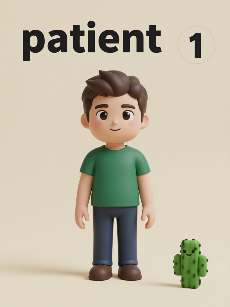 patient 单词卡插画