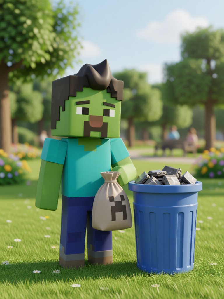 rubbish 情景插画