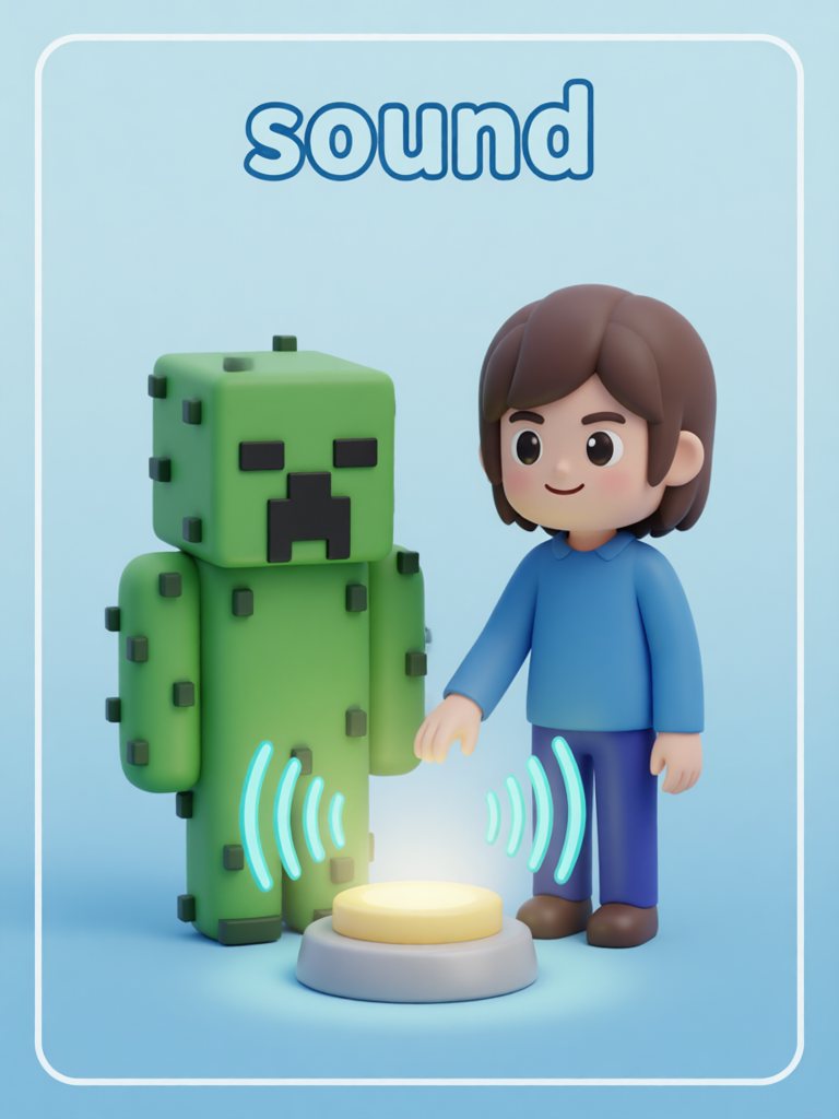 sound 单词卡插画