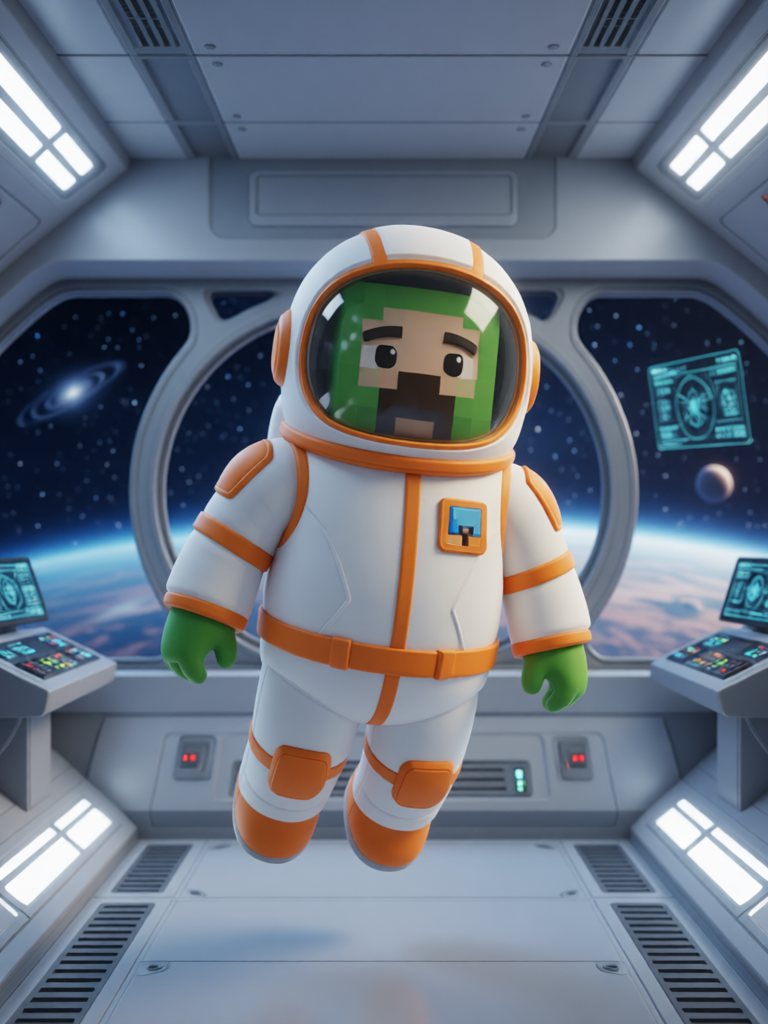 spacesuit 情景插画