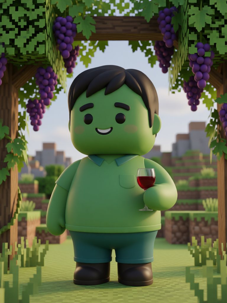 wine 情景插画